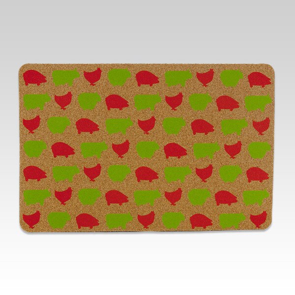 Cork Placemat Set Farm Collection